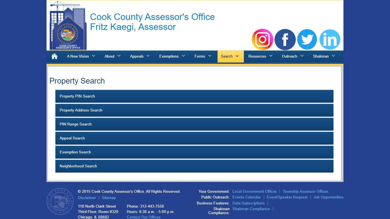 Property Search - Cook County